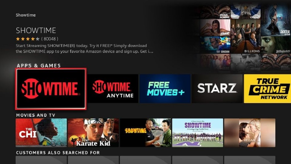 Showtime unlimited is a free movie apps with no ads