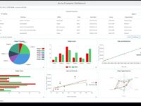 E-commerce dashboard showing graphs and charts used to calculate customer lifetime value for an online store