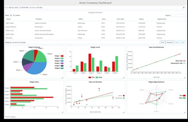 E-commerce dashboard showing graphs and charts used to calculate customer lifetime value for an online store