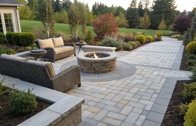 Custom hardscape solutions designed to create unique and personalized landscapes with stone, brick, and outdoor features.