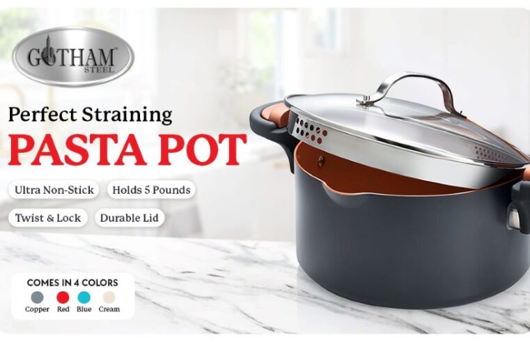 Gotham Steel 5 Qt Ceramic Stock Pot Review: Nonstick Cooking Made Easy