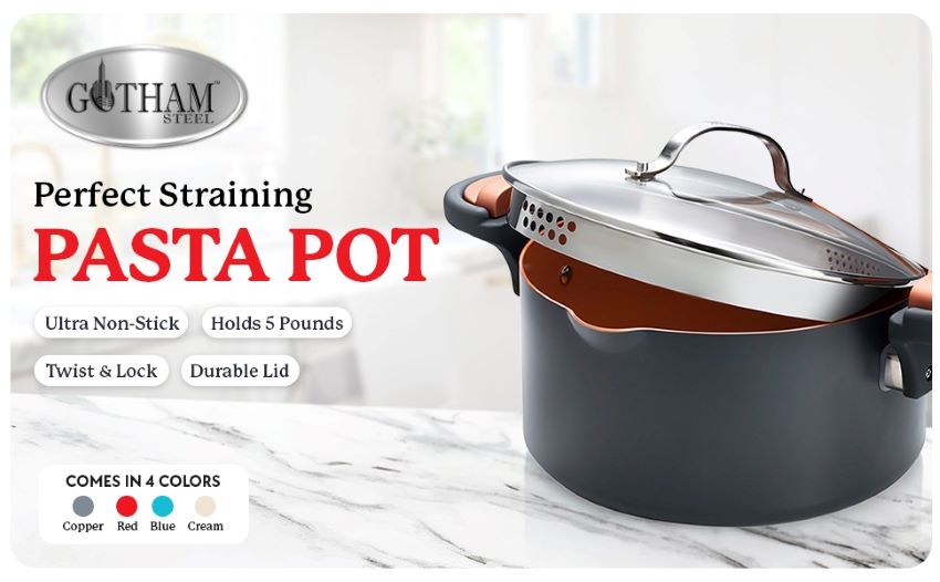 Gotham Steel 5 Qt Ceramic Stock Pot Review: Nonstick Cooking Made Easy