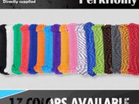 Close-up of durable PerkHomy nylon poly rope used for tough outdoor and utility jobs.