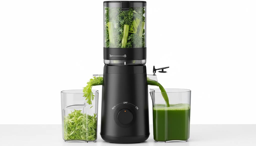 Glass of fresh cold-pressed mixed berry juice surrounded by whole fruits highlighting rich purple color