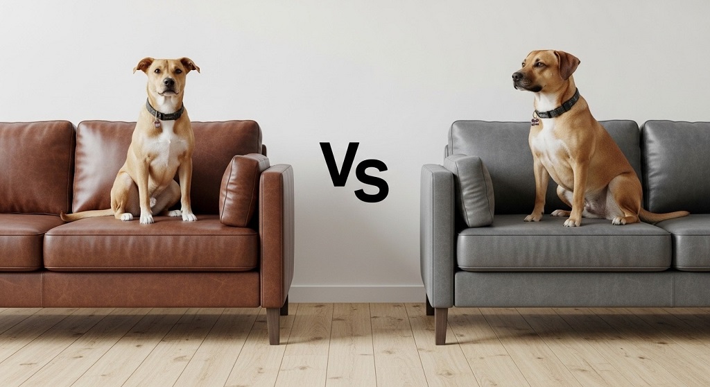 Microfiber vs leather sofa scratch test for dogs