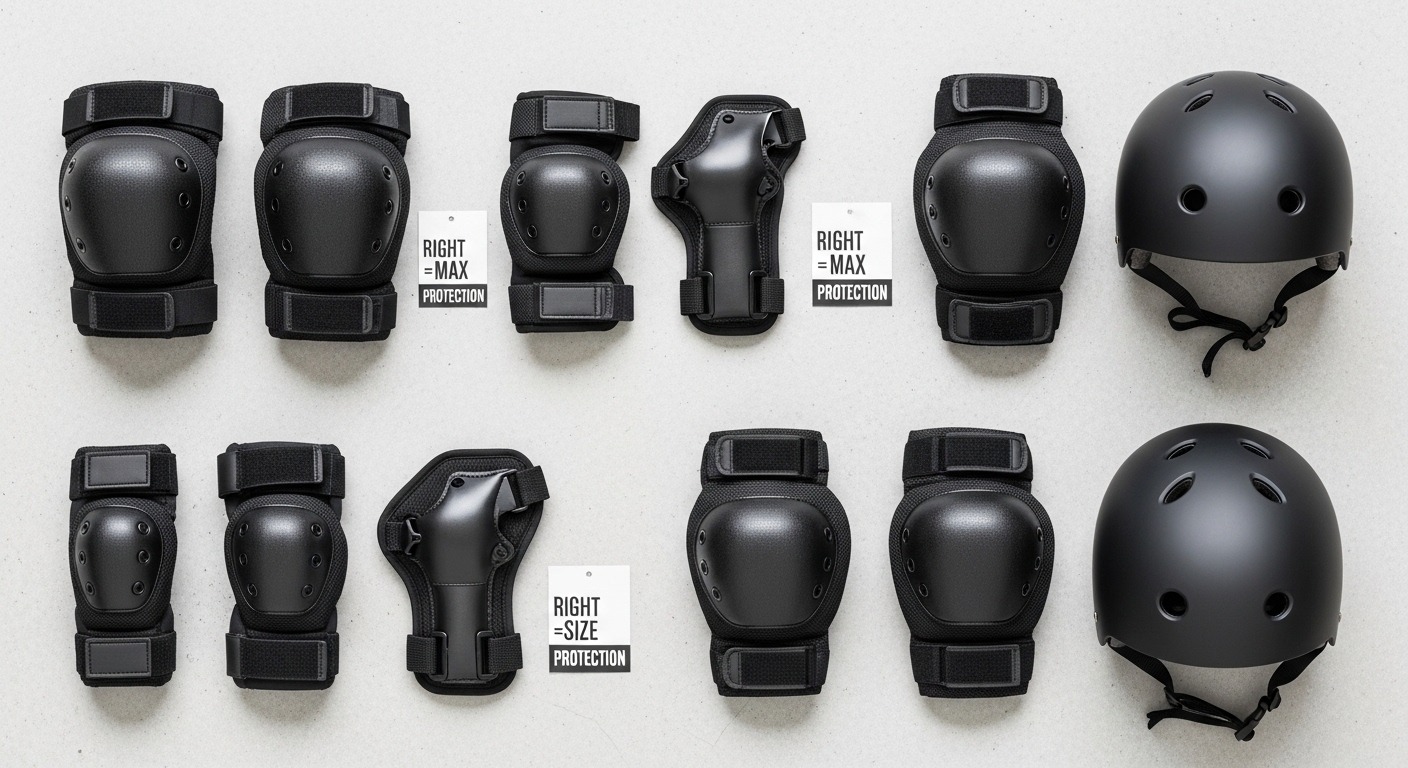 Measuring knee circumference for fitting skate pads