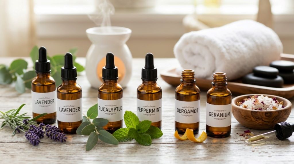 Essential oils used in spa care