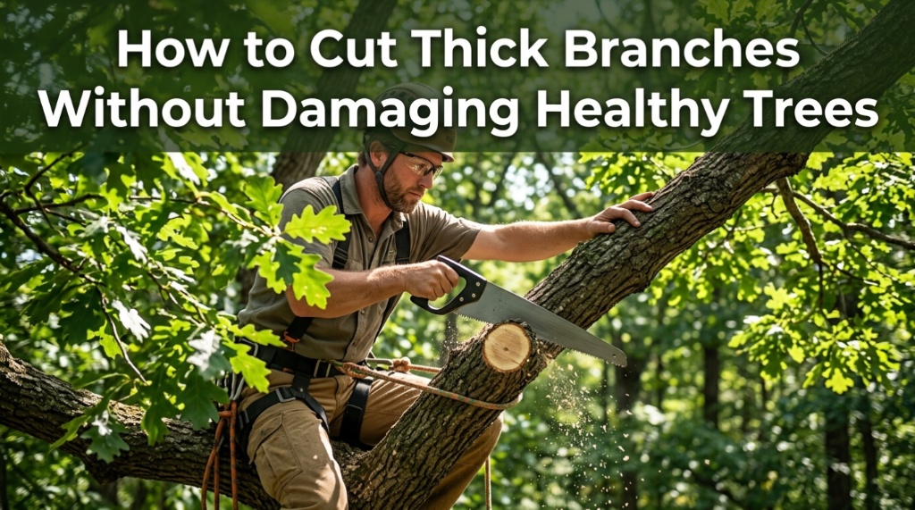 How to Cut Thick Branches Without Damaging Healthy Trees