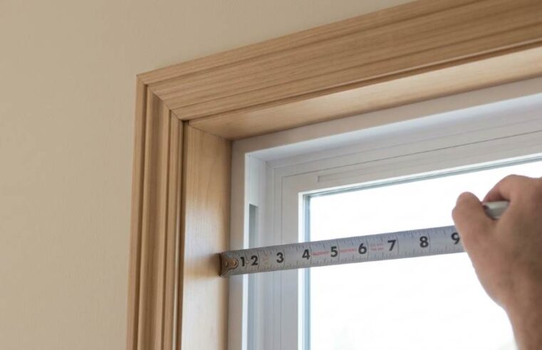 Chicago home window depth measurement with tape measure