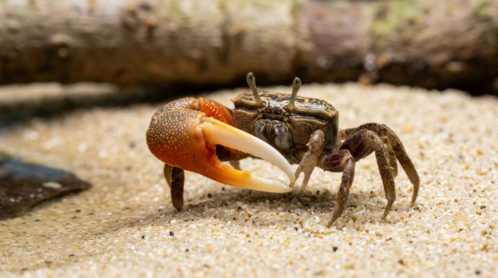 Testing aquarium salinity for fiddler crab care