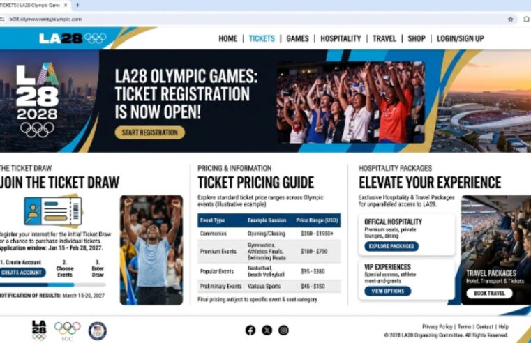 LA28 Olympics Tickets: Registration, Ticket Draw, Prices & Hospitality
