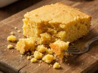 Homemade Georgia cornbread with crisp edges and tender center